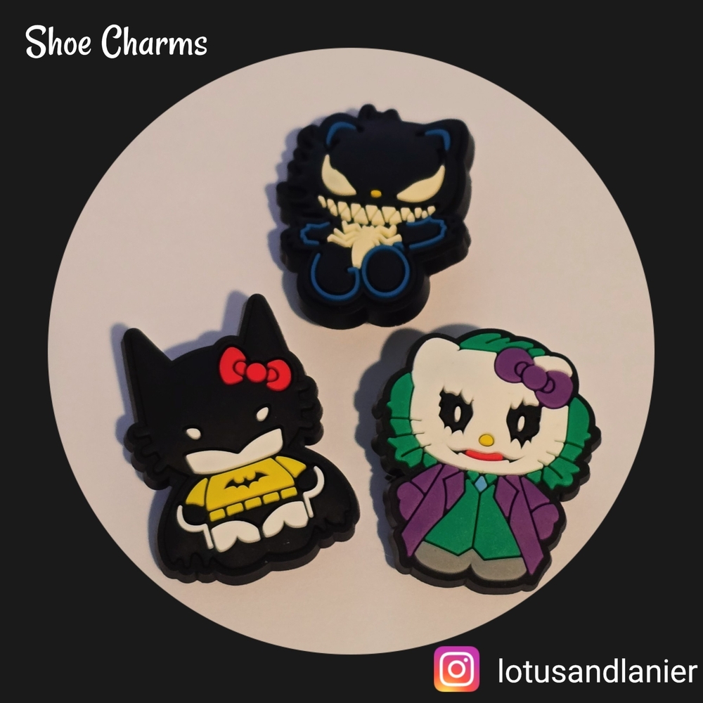 Shoe Charms Holy Hello Kitty Batman Set Of 3